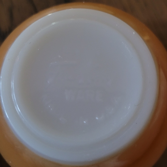 Vintage - MCM 50's Fire King Luster Ware Peach Cup and Saucer Set - Picture 4 of 4